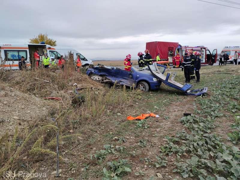 Accident GRAV pe DN 1, în Prahova. Două persoane au murit
