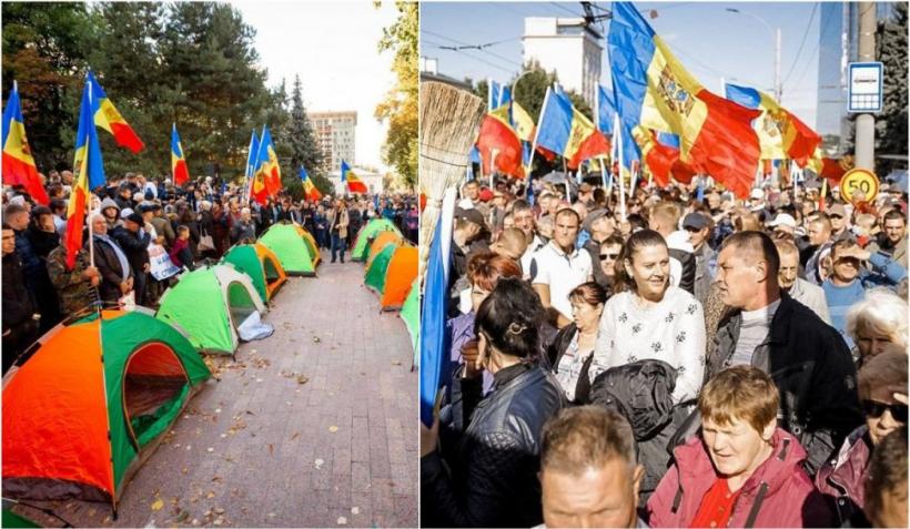 Tensiuni în Republica Moldova după 5 săptămâni de proteste. Opoziția prorusă a înființat un Comitet al Salvării Naționale