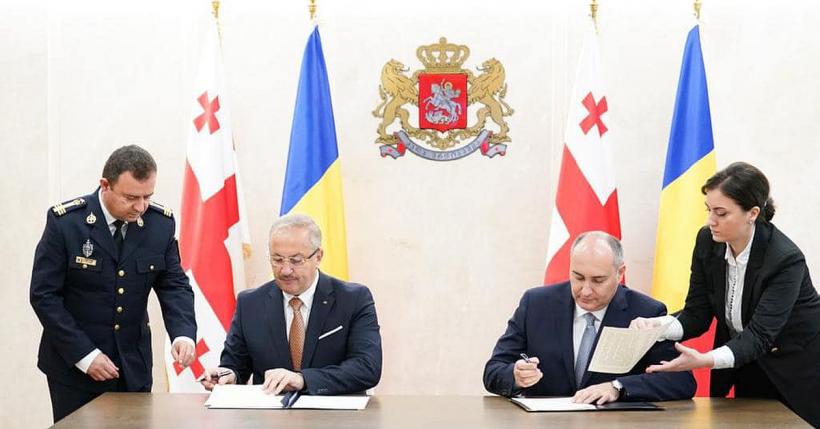 Dîncu a semnat un acord de colaborare între MApN și Ministerul Apărării din Georgia