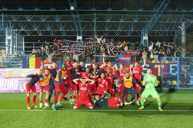 Chindia Târgoviște câștigă la Voluntari și obține a patra victorie la rând în Superliga