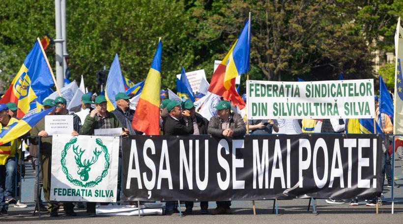 Miting de protest la Iași, membrii BNS cer creșterea salariilor și taxarea profiturilor