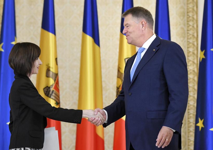 Preşedintele Republicii Moldova, Maia Sandu, primită la Palatul Cotroceni