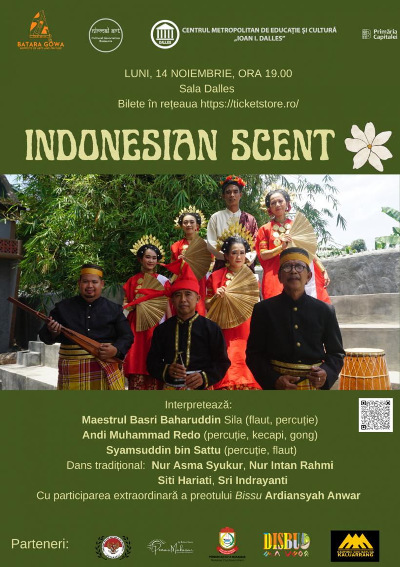 INDONESIAN SCENT la Sala Dalles. Un spectacol cu muzică, dans și spiritualitate din insula Sulawesi