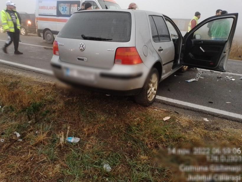 Accident în Călărași, pe o ceață densă. Două persoane au fost rănite 18809155