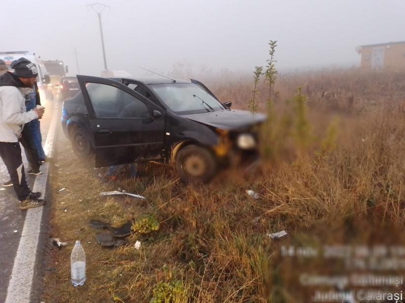Accident în Călărași, pe o ceață densă. Două persoane au fost rănite 18809158