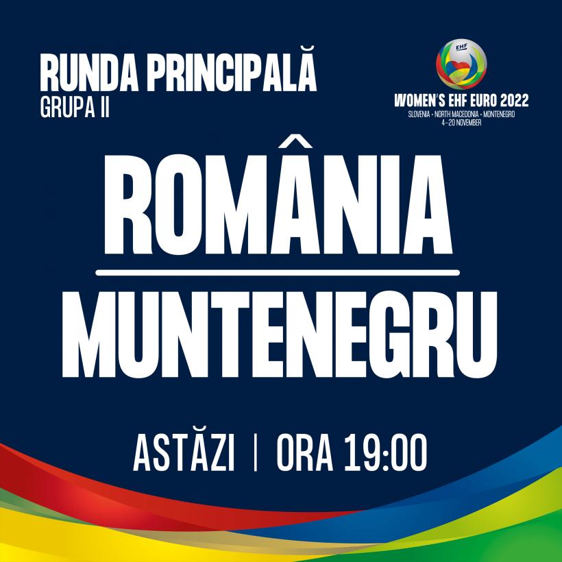România pierde în această seară. Victorie la un gol pentru Muntenegru la handbal feminin 18809580