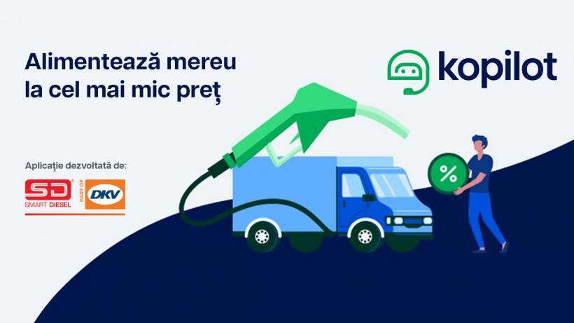 (P) Smart Diesel part of DKV Mobility a lansat Kopilot, prima aplicație din România care îți garantează că vei alimenta mereu la cel mai mic preț!