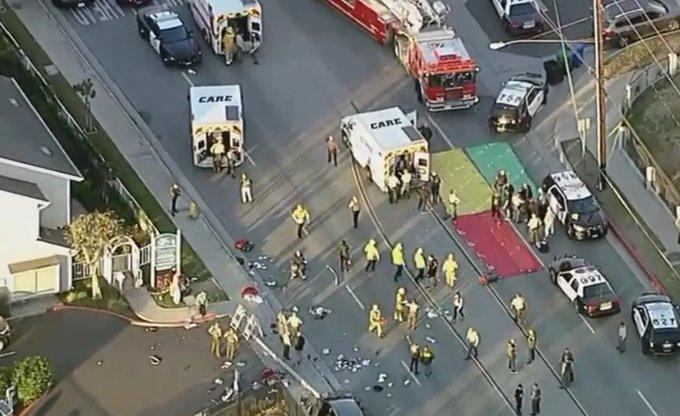 A intrat cu mașina în 25 de polițiști. Cinci dintre ei au fost grav răniți 18809860