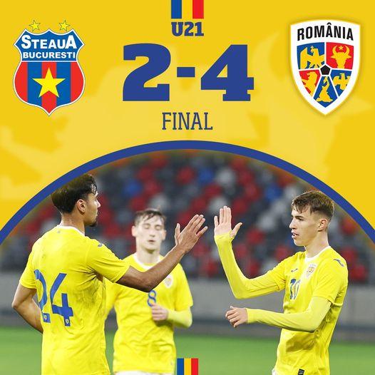 Victorie pentru tricolorii U21 în meciul amical cu CSA Steaua