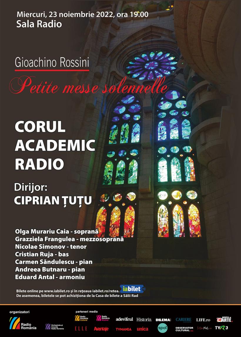 O lucrare rar cântată în România:  Petite messe solennelle de ROSSINI, la Sala Radio