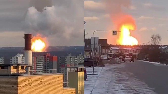 Explozie puternică la Sankt Petersburg. Arde o conductă de gaz
