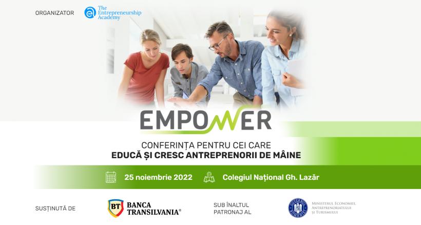 Peste 100 de cadre didactice s-au înscris la Empower, conferința celor care cresc antreprenorii de mâine