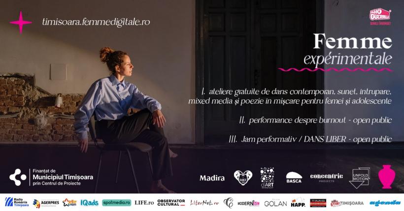 Femme expérimentale - un performance și o săptămână de ateliere gratuite pentru artistele și publicul feminin pasionat de dans din Timișoara