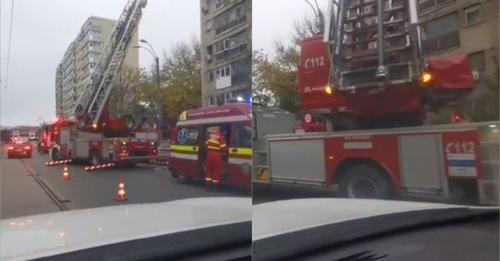 Incendiu devastator într-un bloc din Bucureşti. Un bărbat a murit!