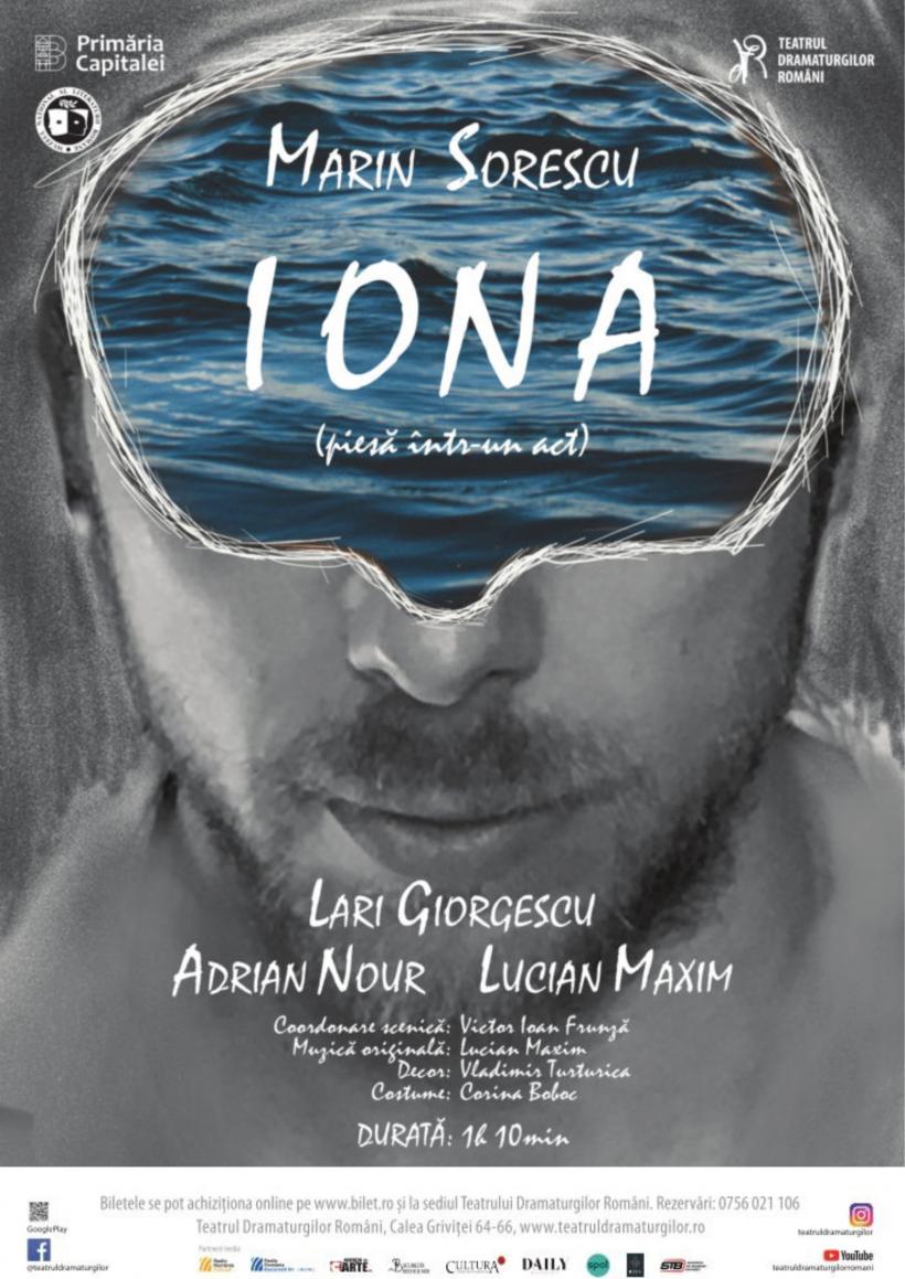 Teatrul Dramaturgilor Români prezintă spectacolul „Iona” la Sala Dalles