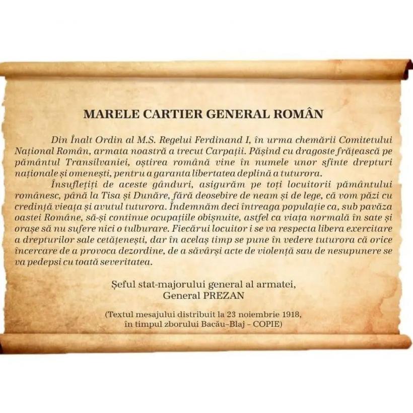 1918: Aviatorul Vasile Niculescu, autorul Zborului Marii Uniri, cu documentele la -40°C, într-o carlingă deschisă 18812258