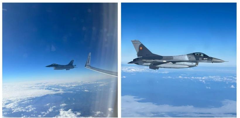 Un avion TAROM a fost escortat de două aeronave F-16 Fighting Falcon. Șeful NATO se afla în el