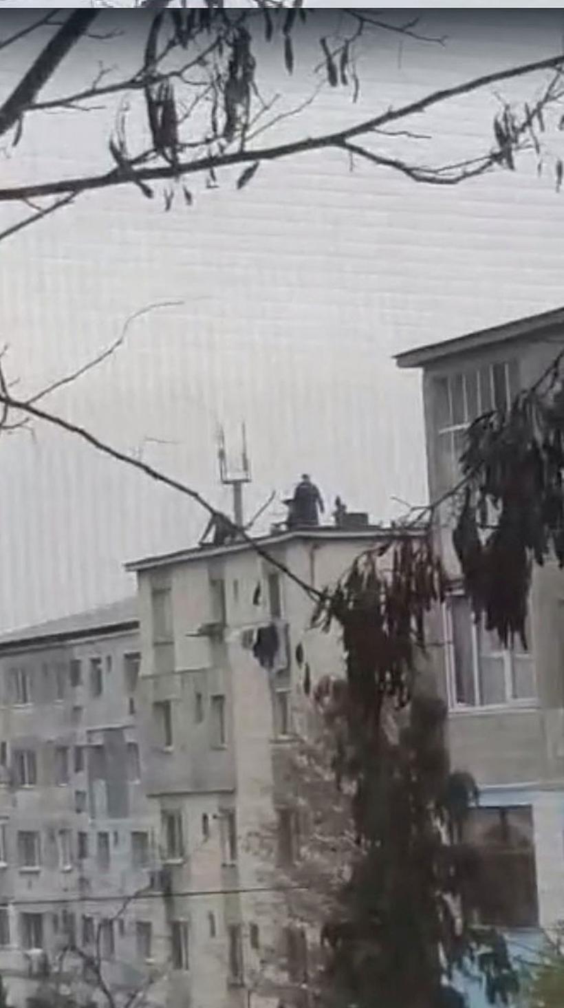 Imagini incredibile. Câțiva bărbați au tăiat și pârjolit porcul de Crăciun pe bloc 18813127