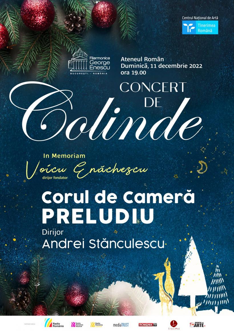  Concert de colinde Preludiu, pe 11 decembrie, la Ateneul Român