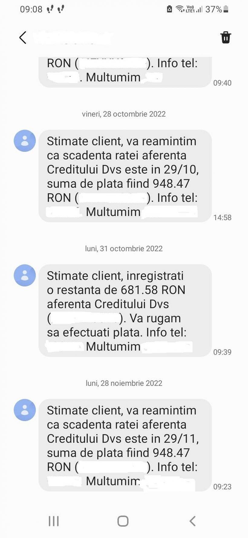 Mesajele de la bănci, o formă de presiune psihică 18813936