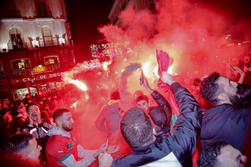 Incidente la Paris după victoria Marocului: 42 de arestări 18814574