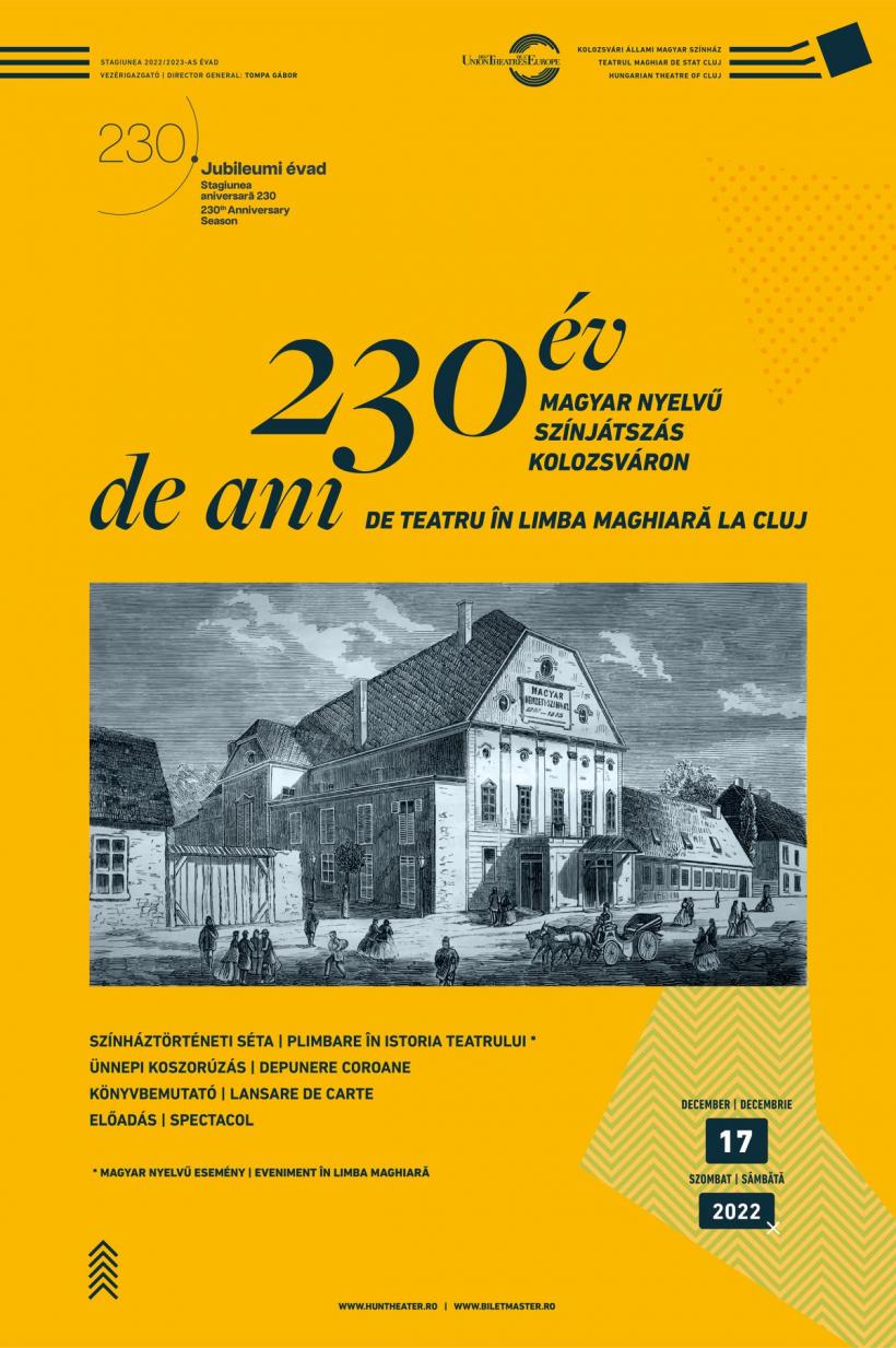 230 de ani de teatru în limba maghiară, la Cluj!
