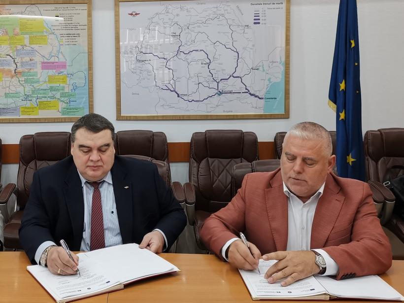 S-au semnat șase contracte pentru creșterea vitezei de circulație la 120 km/h pe liniile CF MĂRĂȘEȘTI - TECUCI NORD și ADJUD - SICULENI 18816431