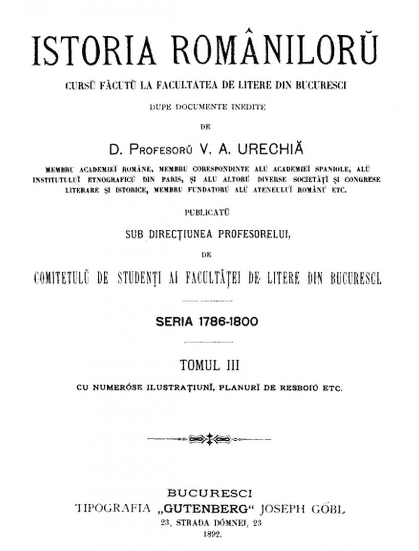 V.A. Urechia, povestea autorului subscripției „Dați un leu pentru Ateneu” 18816248