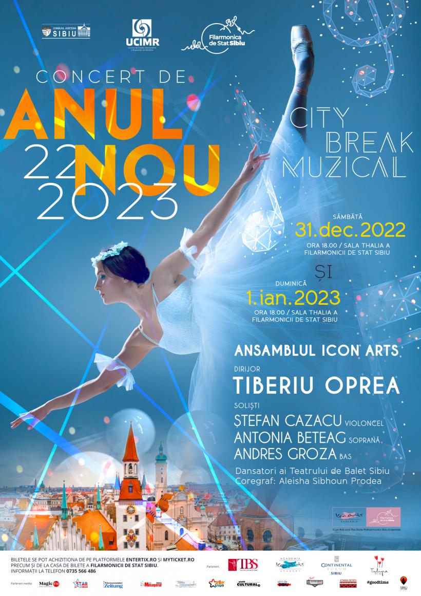«City Break» este tema Concertului de Anul Nou de la Sibiu