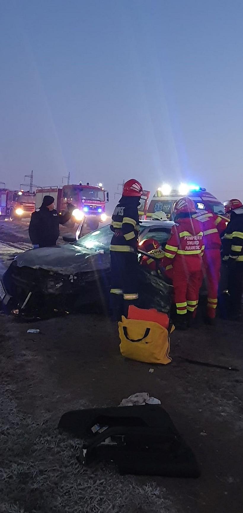 Trei persoane rănite într-un accident la ieșirea din Slobozia 18817003