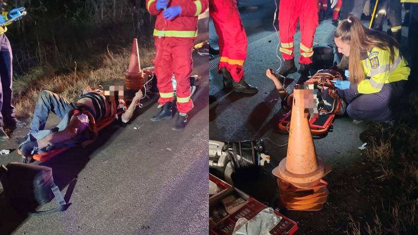 Accident GRAV pe Autostrada A3 București-Ploiești: O mașina a ieșit prin parapetele de protecție. Doi morți