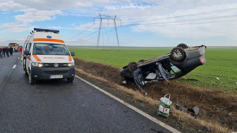 VIDEO Trafic blocat pe DN 22, în Constanța. Trei mașini, implicate într-un accident 18817261