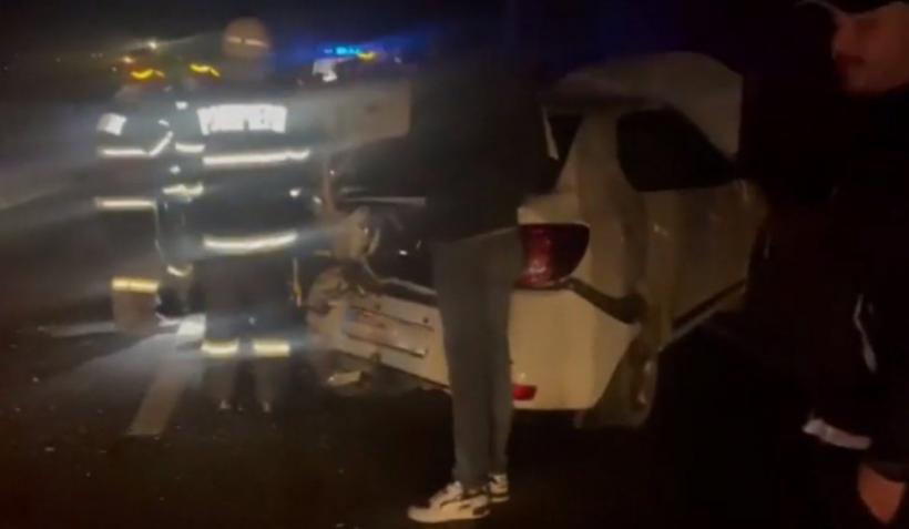 Carambol cu 3 mașini pe Șoseaua de Centură, zona Otopeni. Şase persoane au fost rănite, printre care şi doi copii