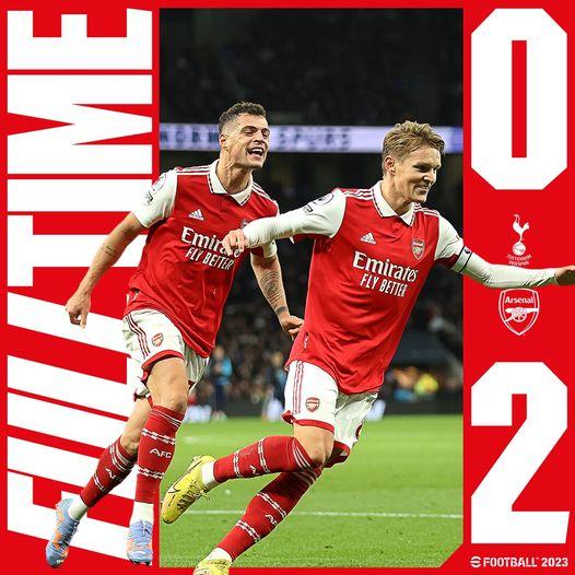 Arsenal câștigă fără emoții derby-ul cu Tottenham și se detașează în fruntea Premier League 18820534