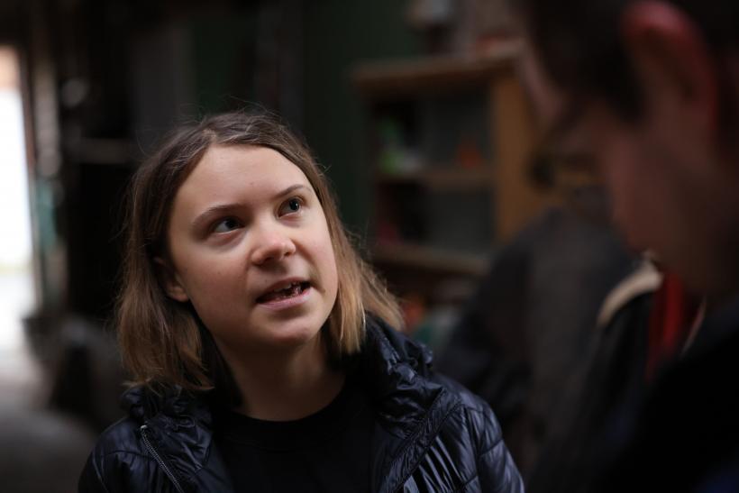 Greta Thunberg se alătură protestului din satul german față de extinderea minei de cărbune 18820389