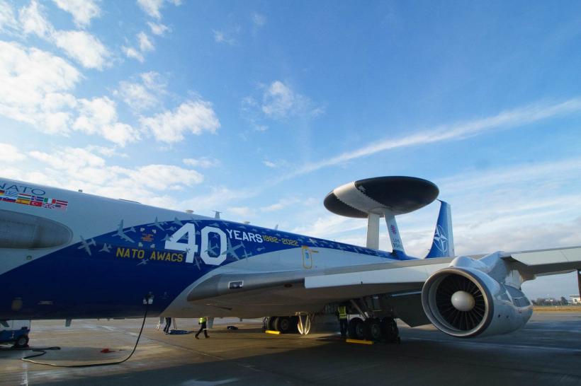 Primul avion AWACS a aterizat la Baza Militară de la Otopeni. NATO va monitoriza situația din Belarus 18820914