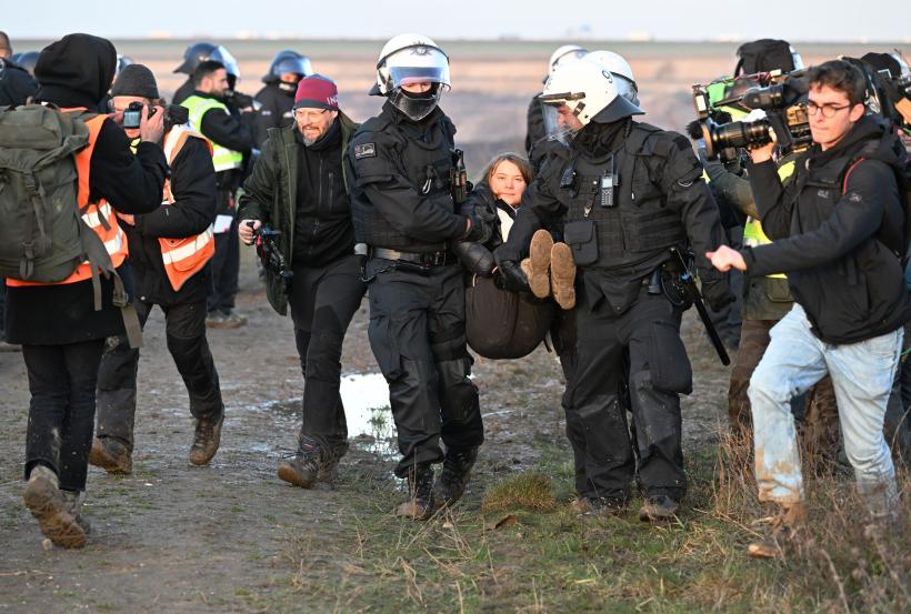 Greta Thunberg, reţinută de poliţia germană  18820943