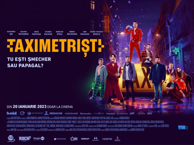 TAXIMETRIȘTI - primul film românesc lansat simultan în România și Republica Moldova. Lungmetrajul ajunge în 82 de cinematografe din 47 de orașe din țară 18821199