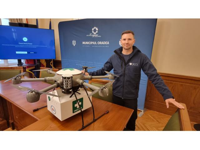 Proiect UNIC în România. Probele biologice vor fi transportate cu dronele la Oradea. Testul a fost efectuat cu succes 18821237