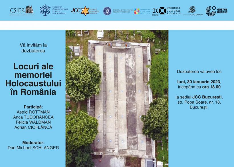 „Locuri ale memoriei Holocaustului din România” – eveniment organizat de Asociația Semper Culturalia în parteneriat cu Institutul Cultural Român