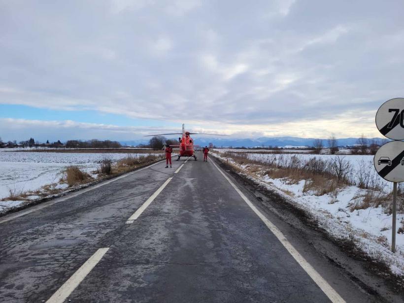 Accident pe DN13E în județul Covasna. Două persoane au fost rănite 18823985