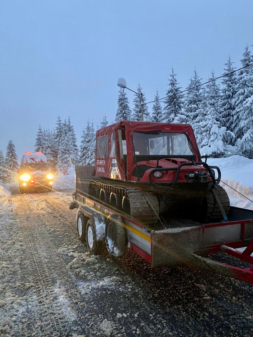 Grup de 30 de persoane, blocat într-o unitate turistică din Păltiniș din cauza zăpezii 18824079