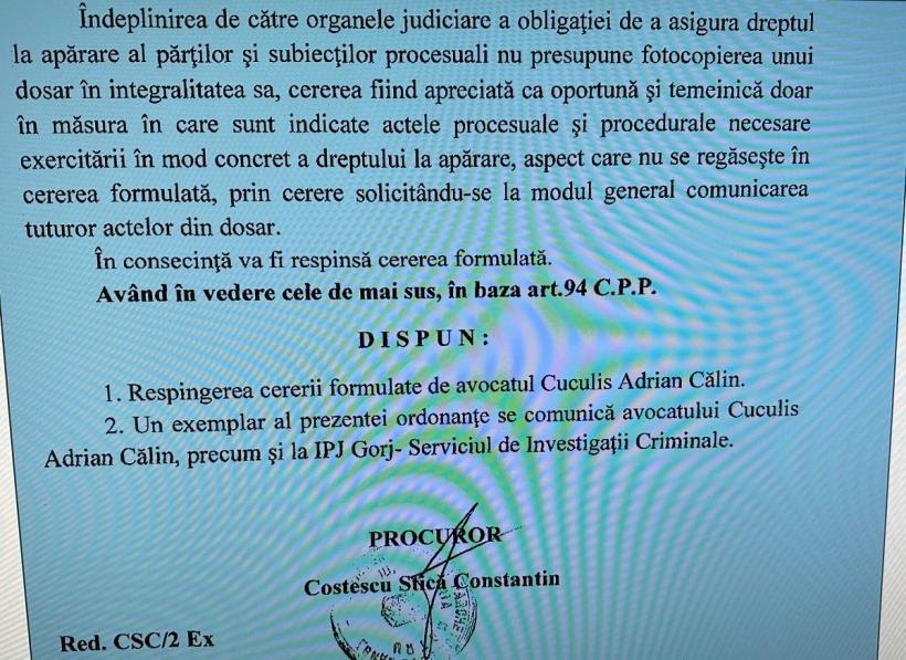 Adrian Cuculis - acuzaţii incendiare în cazul tragediei de la CE Oltenia: Parchetul refuză accesul la dosarul penal, motivând absurdități! 18825383