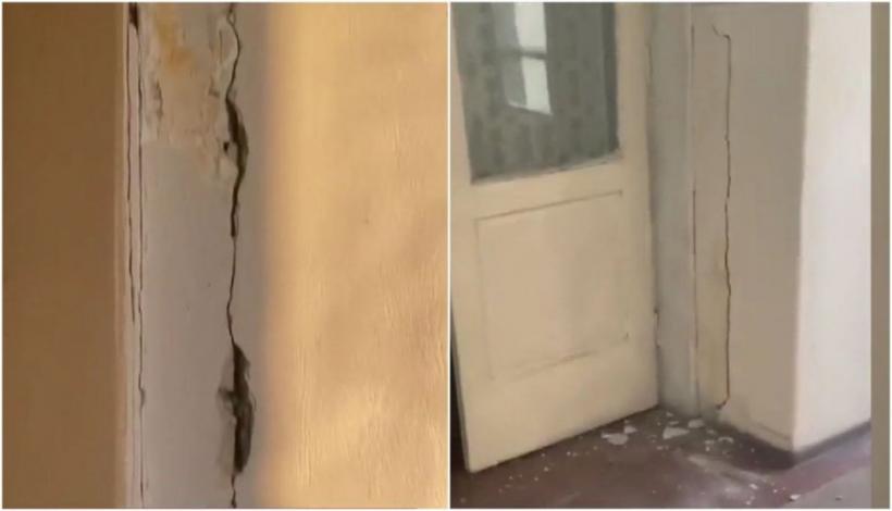 Cutremurul din Oltenia i-a speriat pe localnici. Pereți crăpați, tencuială căzută, zeci de apeluri la 112