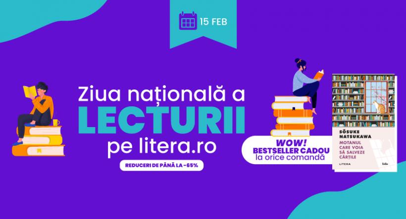 Sărbătorește „Ziua Națională a Lecturii“ împreună cu Editura Litera