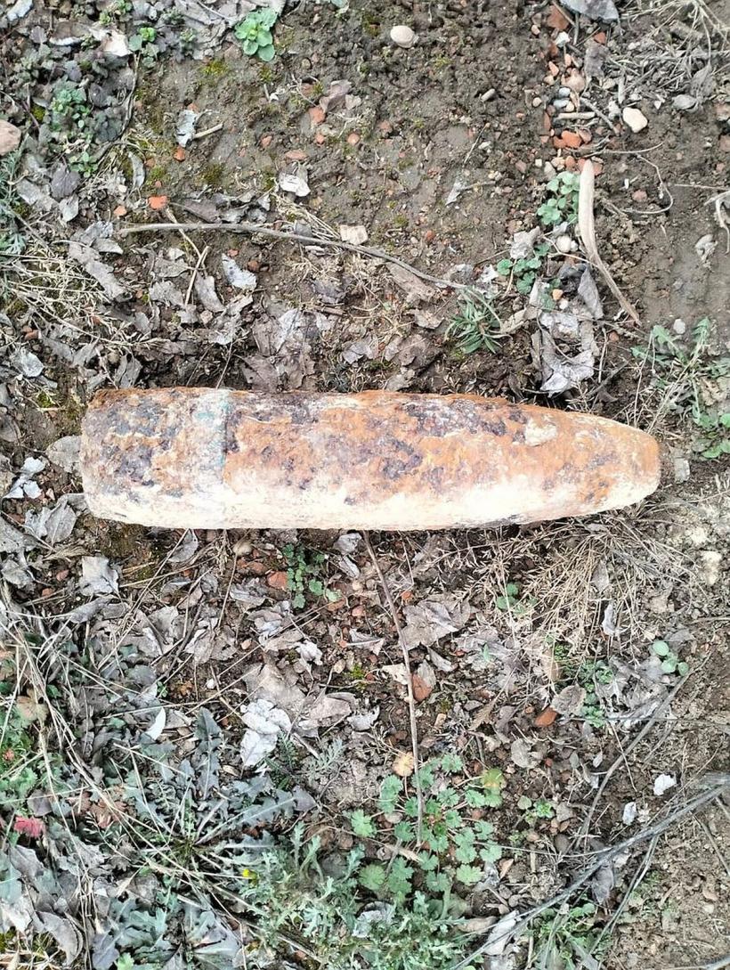 Proiectil exploziv, descoperit în comuna vasluiană Drânceni