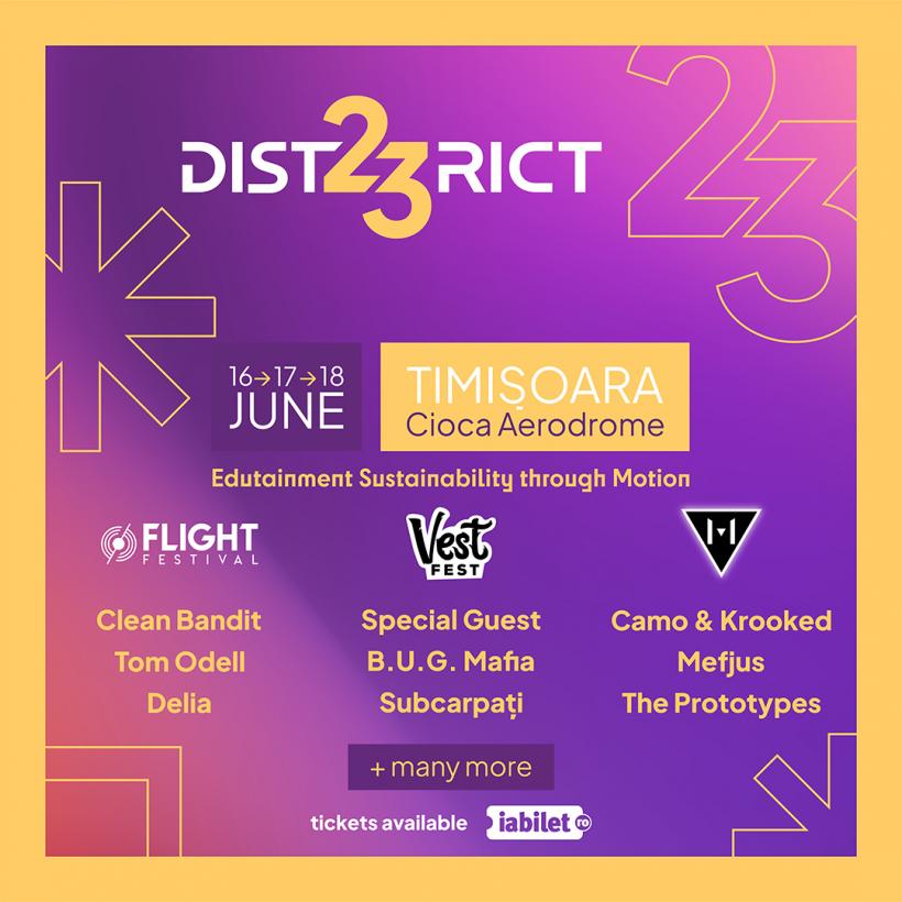 District23 – cel mai mare festival de muzică din vestul României. Clean Bandit, B.U.G. Mafia, Camo &amp; Krooked printre primii artiști confirmați