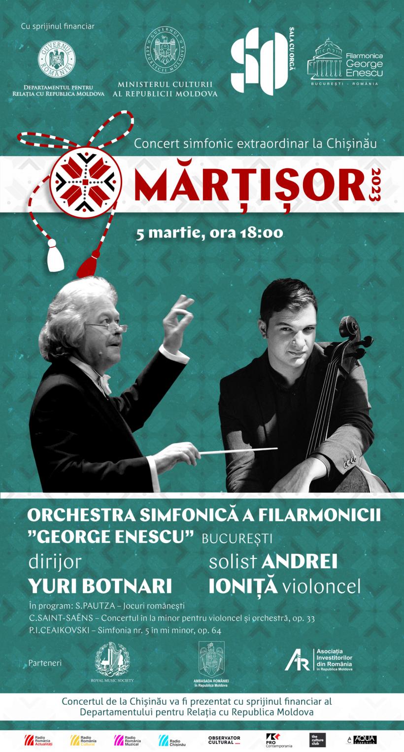 Orchestra Simfonică a Filarmonicii ”George Enescu” susține, pentru prima dată după 30 de ani, un concert extraordinar la Sala cu Orgă din capitala Republicii Moldova 18827371