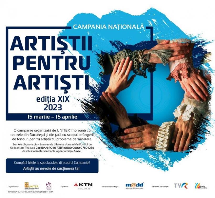 Campania Națională „Artiștii pentru artiști”, ediția a 19-a 15 martie – 15 aprilie 2023