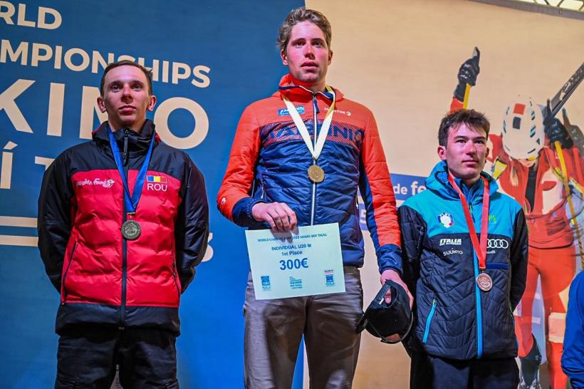 George Jinga a câștigat medalia de argint la Mondialele de schi-alpinism U20 din Spania